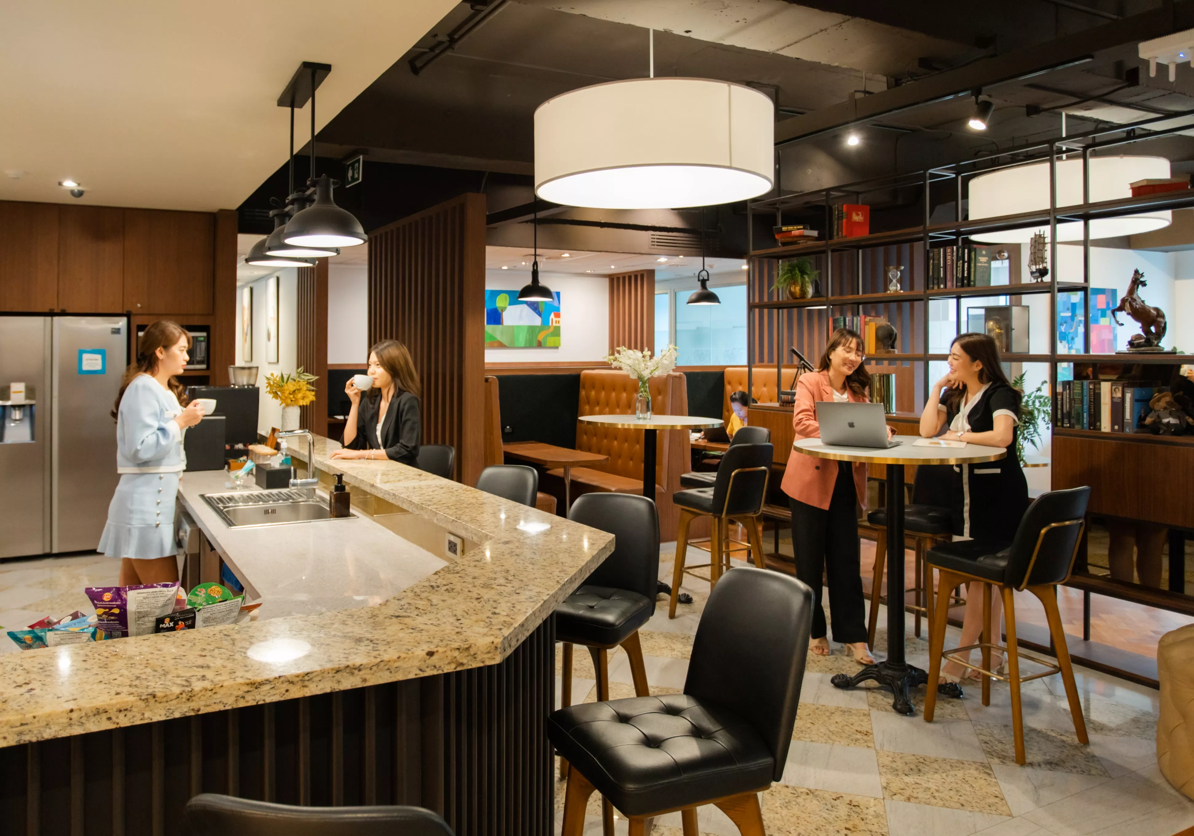 Serviced Office, Mercury Tower, Bangkok, Thailand, Pantry, Kitchen