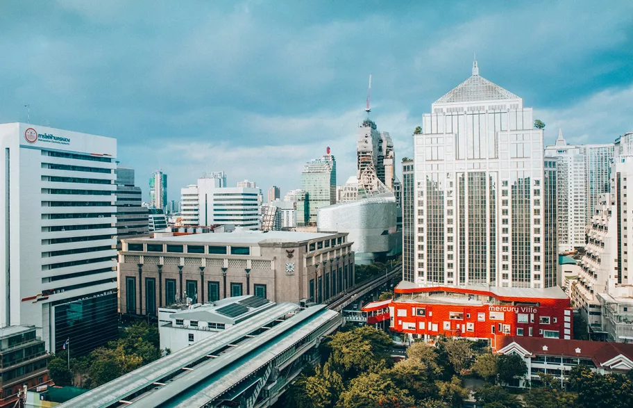 Serviced Office, Mercury Tower, Bangkok, Thailand, MercuryVille and building